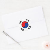 Sticker onder Koreaanse vlag (Envelop)