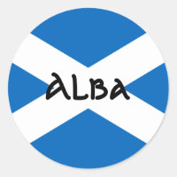 Sticker onder Schotse vlag