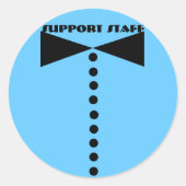 Sticker ondersteunend personeel - (Voorkant)