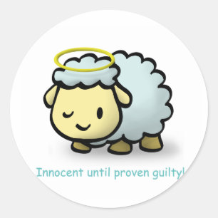 Sticker - Onschuldig!