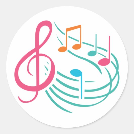 sticker ontwerp van muziek (Voorkant)