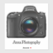 Sticker Ontwerpcontour fotografie camera (Vel)