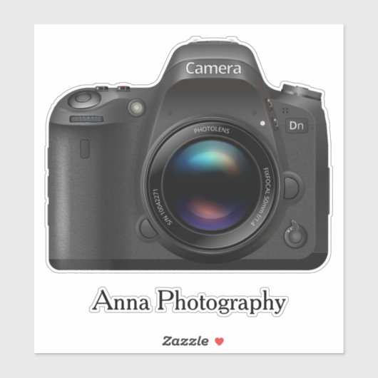 Sticker Ontwerpcontour fotografie camera (Vel)