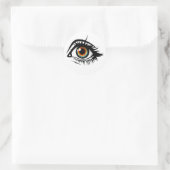 sticker, oog ronde sticker (Tas)