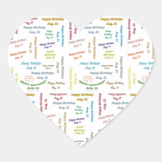 Sticker op 31 augustus (Voorkant)