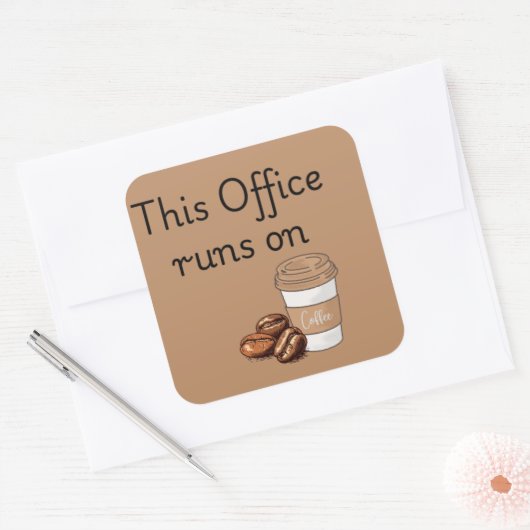 Sticker op basis van koffie (Envelop)