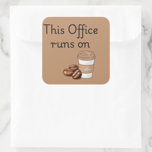 Sticker op basis van koffie (Tas)