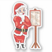 Sticker op de lijst Naughty en Nice (Voorkant)