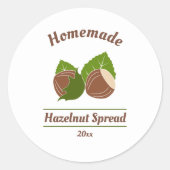 Sticker op het etiket van hazelnoten voor Homemade (Voorkant)