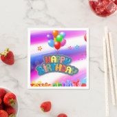 Sticker op het vierkant Bord op jaarbasis Servet (Insitu)