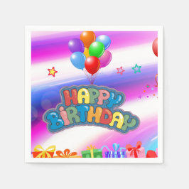 Sticker op het vierkant Bord op jaarbasis Servet