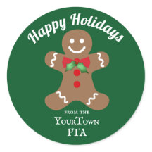 Sticker op holiday Bake Sale