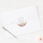 Sticker op maat voor 50e verjaardag Augustusbloem (Envelop)