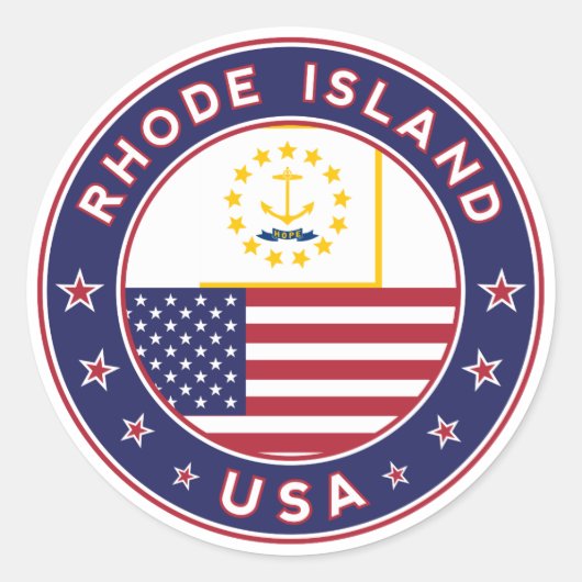 Sticker op Rhode Island, telefoonzaak, canvas tas (Voorkant)