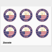 Sticker op Rhode Island, telefoonzaak, canvas tas (Vel)