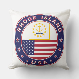 Sticker op Rhode Island, telefoonzaak, canvas tas Kussen
