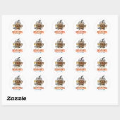Sticker 'Op schema's en ijskoude koffie' (Vel)