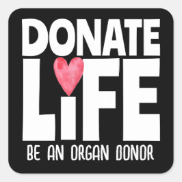 Sticker Orgaandonor Doneer Leven