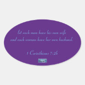 Sticker Ovaal (Paarse Driehoeken) RFPMDesigns ©️20 (Voorkant)