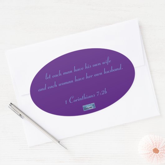 Sticker Ovaal (Paarse Driehoeken) RFPMDesigns ©️20 (Envelop)