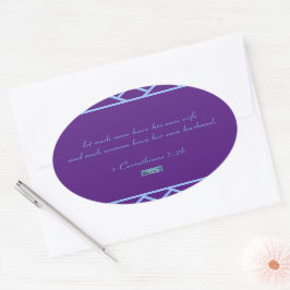 Sticker Ovaal (Paarse Driehoeken) RFPMDesigns ©️20