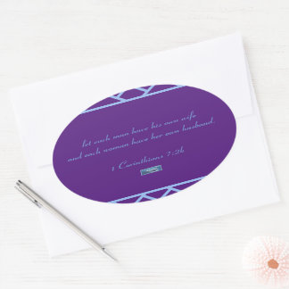 Sticker Ovaal (Paarse Driehoeken) RFPMDesigns ©️20