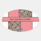 Sticker Ovaal (Perzik LED S.C.C.) RFPMD-ontwerpen  (Voorkant)