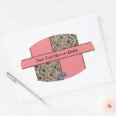 Sticker Ovaal (Perzik LED S.C.C.) RFPMD-ontwerpen  (Envelop)