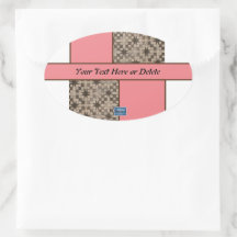 Sticker Ovaal (Perzik LED S.C.C.) RFPMD-ontwerpen