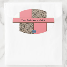 Sticker Ovaal (Perzik LED S.C.C.) RFPMD-ontwerpen 