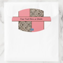 Sticker Ovaal (Perzik LED S.C.C.) RFPMD-ontwerpen