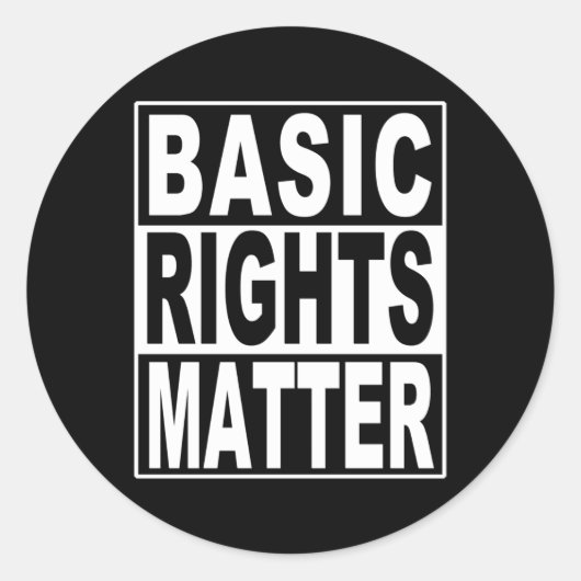 Sticker over basisrechten-protest (Voorkant)