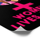 Sticker over het leven van vrouwen poster (Hoek)