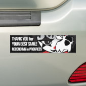 Sticker over misdaadpreventie voor kleine clowns (Op auto)