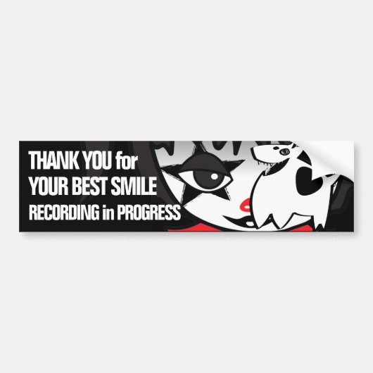 Sticker over misdaadpreventie voor kleine clowns (Voorkant)