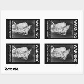 Sticker overheidswaarschuwing (Vel)