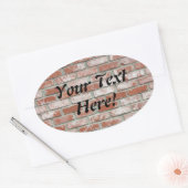 Sticker (ovl) - Brick wall met tekst (Envelop)