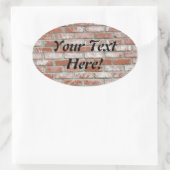 Sticker (ovl) - Brick wall met tekst (Tas)