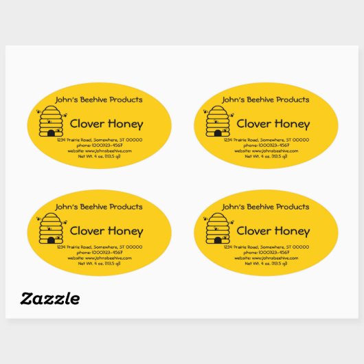 Sticker (ovl) - Honey Business - Skep (Vel)