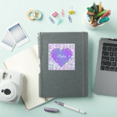 Sticker - Paarse Edelsteen Hart (iPad Cover)