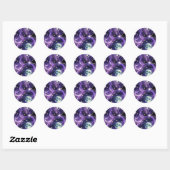 Sticker - Paarse Hemelse Maanfasen Ontwerp (Vel)