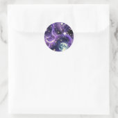 Sticker - Paarse Hemelse Maanfasen Ontwerp (Tas)