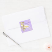 Sticker Paarse peach Butterfly (Envelop)