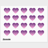 Sticker - Paarse & Roze Glitter Drip Bruidsfeest (Vel)