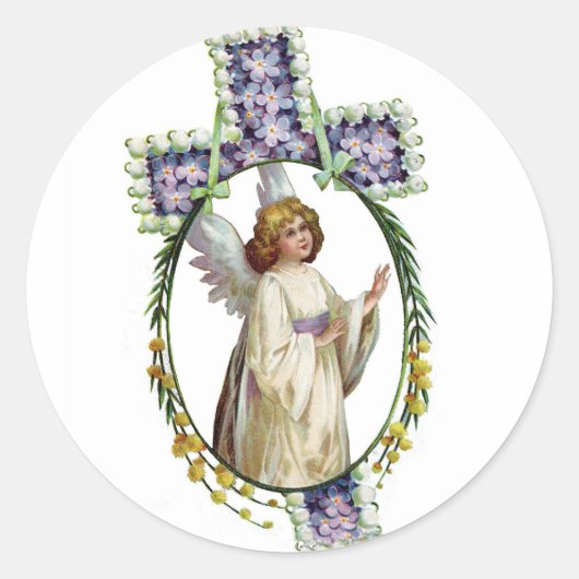 Sticker: Paasochtend Ronde Sticker (Voorkant)