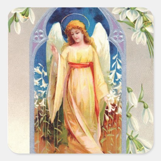 Sticker: Paaszegeningen Vierkante Sticker (Voorkant)