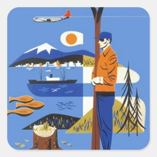 Sticker  Pacific Northwest Reisbagage (Voorkant)