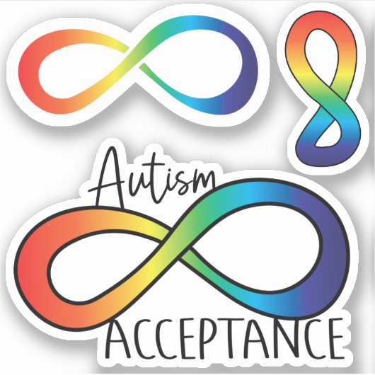 Sticker Pack: Acceptatie neurodiversity Autism (Voorkant)