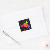 Sticker Paintball Party Kleurrijke Spletters Paint (Envelop)