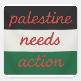 Sticker Palestine needs Action